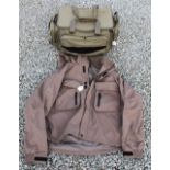 Wading jacket and tackle bag - Scierra Kenai Wading Jacket XXL new still with tags; and a good Large