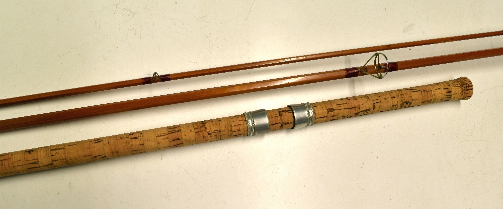 R. Chapman & Co Ware "Chapman 500" coarse rod - 10ft 2pc split cane with detachable 24.5" trumpet