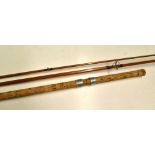 R. Chapman & Co Ware "Chapman 500" coarse rod - 10ft 2pc split cane with detachable 24.5" trumpet