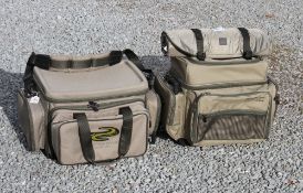 2x Good Korum Carp/Barbel Anglers Luggage - a ruck sack with built in cool compartment and fitted