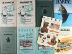 Hardy's Anglers' Guides 1950s Selection includes 1951, 1952, 1954, 1955, 1957, 1958 together with