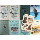 Hardy's Anglers' Guides 1950s Selection includes 1951, 1952, 1954, 1955, 1957, 1958 together with