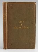 Theakston, M - "List of Angling Flies" London 1862, plates of flies and minnows, original cloth