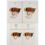 Hardy - "The Hardy Book of Flies" a selection of 4x copies, 2x with plastic covers, overall A/G