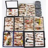 Large collection of Fly Boxes and Flies (12) - 3x Fox Boxes, Richard Wheatley, 4x Danica, Daiwa