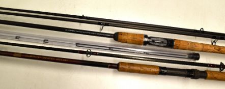 Berkeley Barbel and Shakespeare Carbon Specimen rods (2) - Berkeley 12ft 2pc with dual tips, 1.5lb