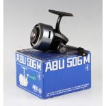 ABU 506M closed face reel - retaining most of the original finish - c/w spanner, service list,