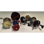 Various Multiplying Sea Fishing Reels to include a Garcia Mitchell 624, Intrepid Pirate Narrow, K.P.