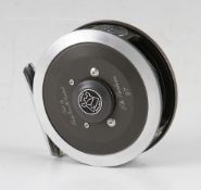 Fine Hardy Bros Alnwick "The Sunbeam" alloy fly reel with spare spool - 3.5" dia, line 6/7#, disc