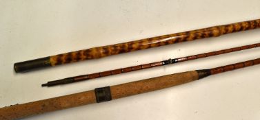 Early Hardy Bros Alnwick The Murdoch Salmon Fly Rod - 11ft 6in 2pc palakona with clear agate butt