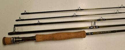 Fine Roger Beale purpose built high module carbon fly rod - 10ft 4pc c/w spare tip, line 3/4 #, with