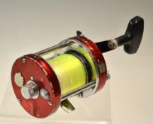 Abu Ambassadeur 7000 surf casting reel - ser. no 7981 with red end plates - well used with the