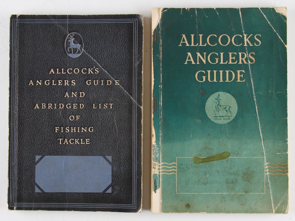 Allcock's Anglers Guides 1937/38 and 1939/40 with abridged list of fishing tackle both SB,