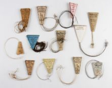 Collection of various makers labelled fishing casts and fishing leaders (12) - to include S