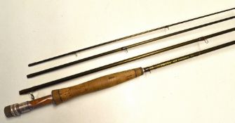 Greys Alnwick Carbon fly rod - XF2 Streamflex 11ft 4pc line 3#, with anodised screw reel fittings,