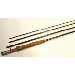 Greys Alnwick Carbon fly rod - XF2 Streamflex 11ft 4pc line 3#, with anodised screw reel fittings,