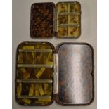 2x Hardy Neroda Fly Boxes And Flies - to include larger box with many Hardy flies with labels