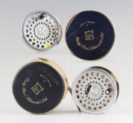 Hardy Bros Marquis Salmon No.1 Fly reel, spare spools and lines - with smooth alloy foot, reversible