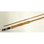 Hardy Bros "Glen Loy" Trout Fly Rod - 9'ft 6in 2pc Neo Cane, line 7#, clear Agate lined butt and tip