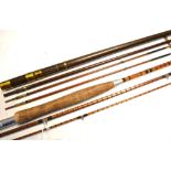 Early Drop Ring and later split cane fly rods (2) - Kewell Maker 197 St Johns Street Road London