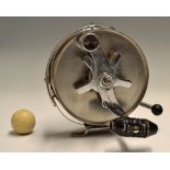 Allcocks Stainless Steel Big Game Reel - The Commodore 6" dia, counter balanced handle with star