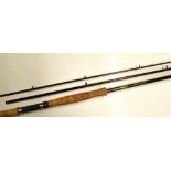 Sue Burgess Diamondback Carbon Sea Trout Fly Rod - 11ft 3pc, line 6-9#, Fuji style rings, and reel