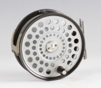 Hardy St John Salmon alloy reel: 4" dia, 2 screw drum release latch, smooth alloy foot retaining