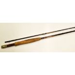 Fine Sage Graphite III trout fly rod - RPL 8ft 6ic 2pc line 5#, wt 2 7/8ox, bronzed anodised screw
