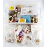 Good assortment of fly tying materials - to include households marabou boss silk, the flash,