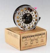 Fine Bauer USA MSL7 Precision Large Arbor Salmon Fly reel - 4.5" x 1 1/8" dia titanium spool fully