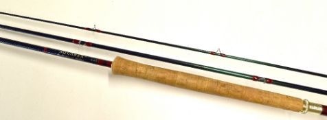Sharpe's of Aberdeen Carbon Salmon/Sea Trout fly rod - The Aquarex 12ft 3pc turquoise line 7/8# -