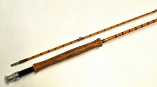 Hardy Alnwick The Halford Knockabout Fly Rod - 9ft 6in 2p palakona split cane rod, 7# - ser. no