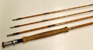 Hardy Bros The Loch Leven trout fly rod - 10ft 6in 3pc split cane with spare tip - Agate lined