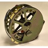 Marco Cortesi Bar Stock Alloy centre pin Aerial style reel - 4.25"dia, tension regulator, Bickerdyke