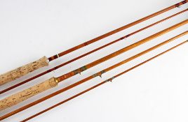 Fine Sharpe's Aberdeen and Rudge Redditch split cane trout fly rods (2) - Sharpe's Eighty Eight