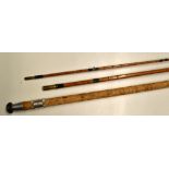 Fine Edward Barder "Kennett Perfection - 11 feet and 3 inches" split cane rod - 2pc with