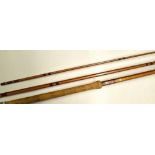 Bruce and Walker "Hexagraph" Salmon fly rod - Bruce Salmo 15ft hand built 3pc, line rating 9-10#,