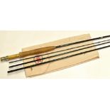 R.L Winston Rod Co graphite trout fly travel rod - Boron 8ft 6in 4pc - line 4#, wt 2.5oz, elder reel