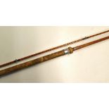 B James and Son England "Richard Walker Mk. IV" Rod - 10ft 2in 2pc split cane Avon rod with close