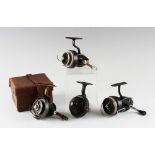 Interesting collection of various spinning reels (4) - Helical Casting reel in MOB (well used); a