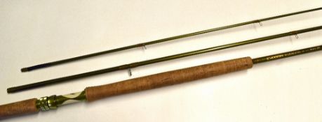 G Loomis carbon salmon fly rod - The Roaring river Stinger GLX 12ft 6in 3pc line 7/8#, with anodised