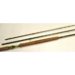 G Loomis carbon salmon fly rod - The Roaring river Stinger GLX 12ft 6in 3pc line 7/8#, with anodised