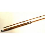 Hardy brook spinning rod - "The 6lb Hardy Wanless" 7ft 2pc palakona - ser. no. E98577, some wear