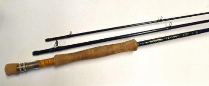G. Loomis Carbon fly rod - The Trilogy 10ft 3pc line 8#, anodised screw reel fittings - lined butt