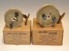 2x Grice & Young Beach Casting Reels Boxed and Unused - "Orlando Minor" 3 5/8 inch diameter