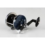 c.1970s ABU Ambassadeur 8500 Fishing Reel in blue with chrome frame, marked 740600, with counter