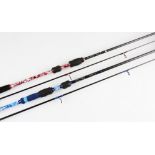 2x Fine Alan Riddell Custom Made Zoga Shitenno brook spinning rods - "Spin 66" 6ft 6in 2pc wt 7-