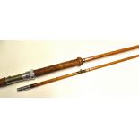 Hardy's Alnwick palakona salmon spinning rod - The No.1 L.R.H Spinning" 9ft 6in 2pc with fixed alloy