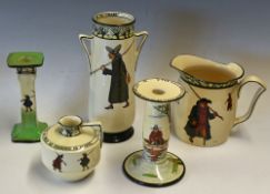 Royal Doulton Series Ware Fishing Ceramics - 4x interesting Izaak Walton Series Ware incl large