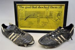 That Kick, Those Boots! The Adidas match worn boots by record distance-kicker Paul Thorburn, Wales v